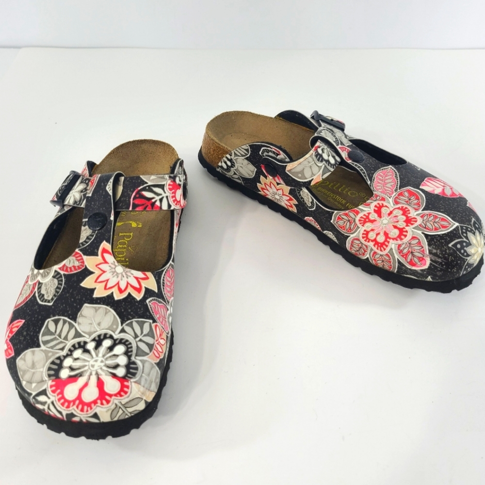 Birkenstock Papillio Frankfurt Mules Floral Slip On Closed Toe Flower Clog Shoes